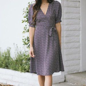 WRAP MIDI DRESS